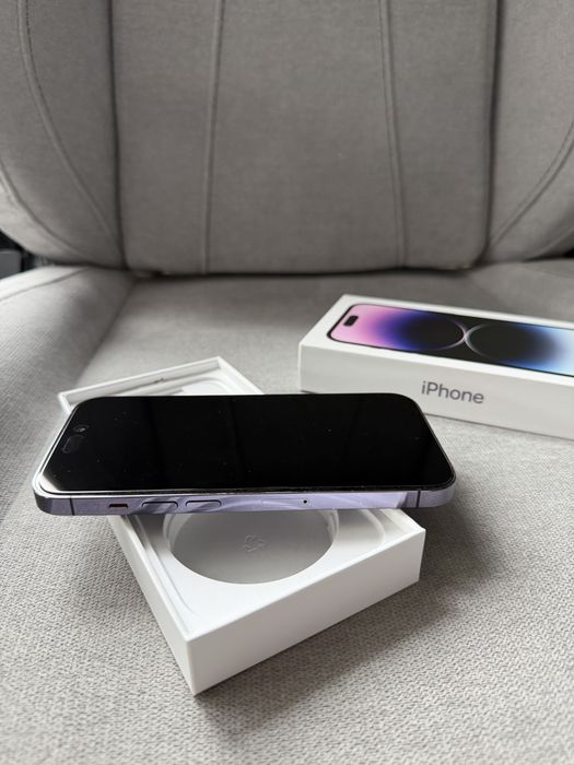 iPhone 14 Pro 128GB Deep Purple - stare impecabilă, baterie 87%