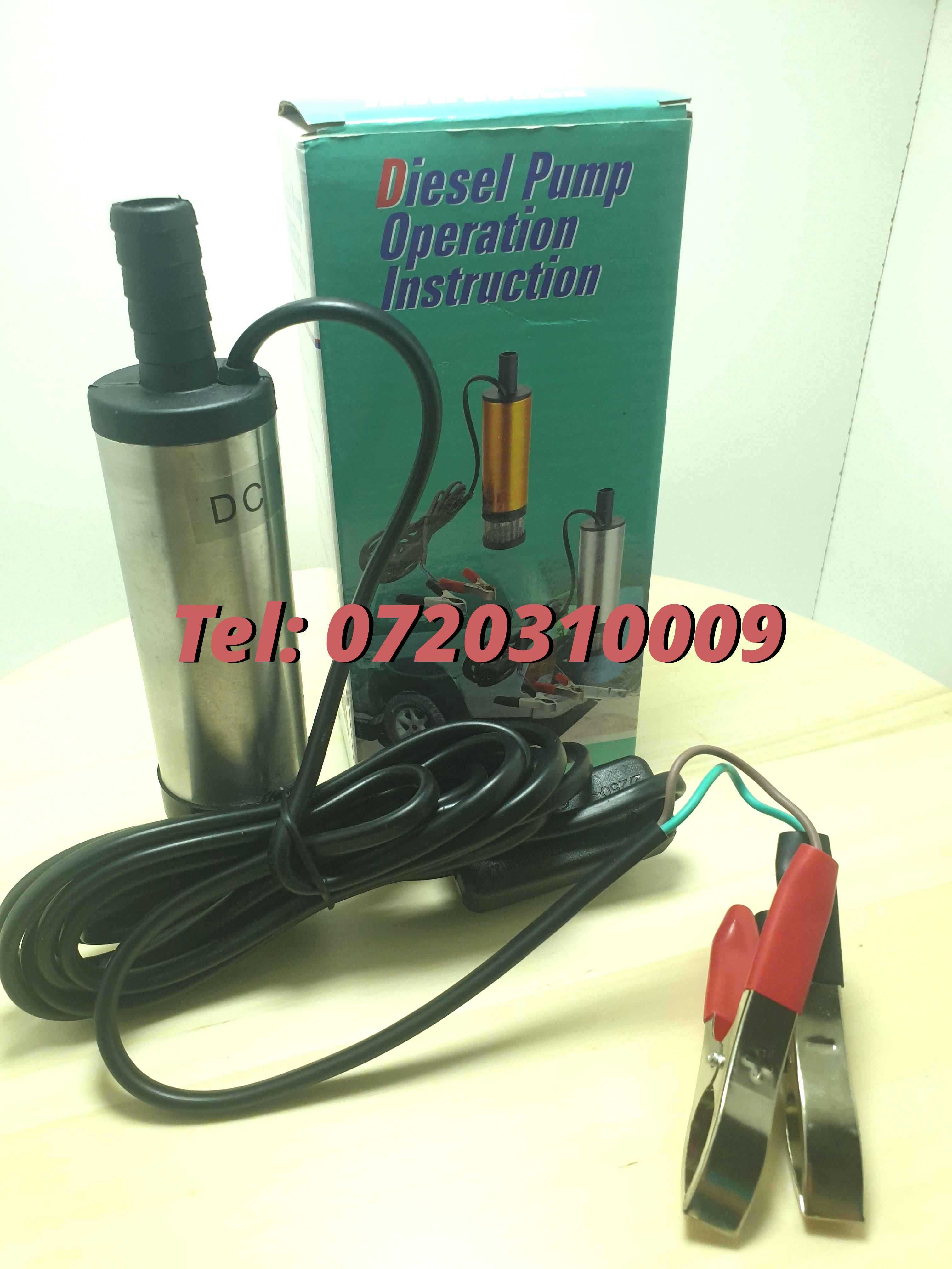 Reducere Pompa Electrica Submersibila 12v Motorina  Apa  Ulei Si Li