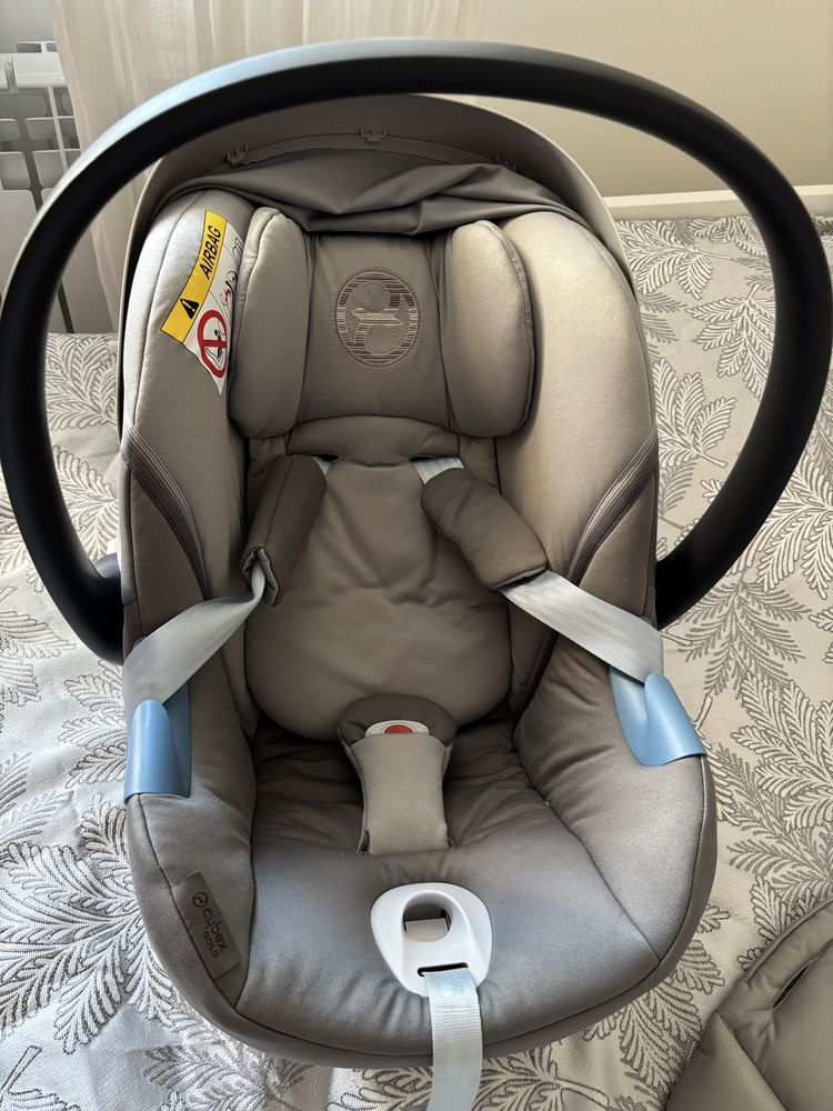 Автолюлька Cybex Aton M i-Size (Soho Grey) — как новая