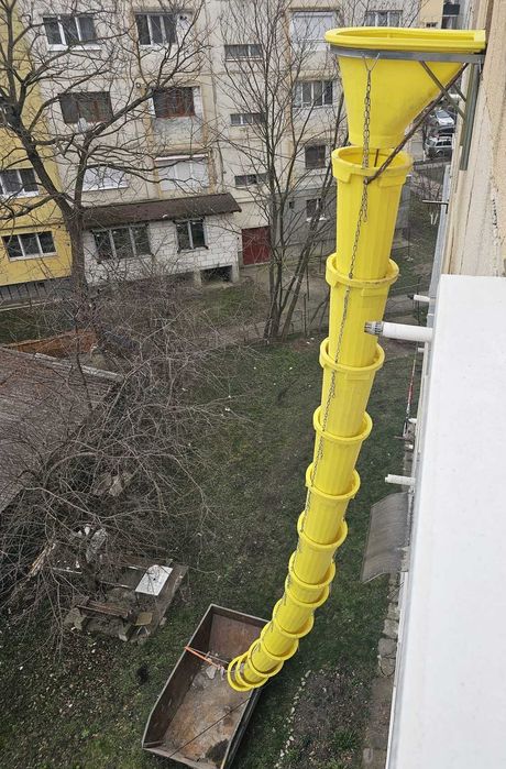 In chiriez tobogan/tubulatura evacuare deseuri constructii