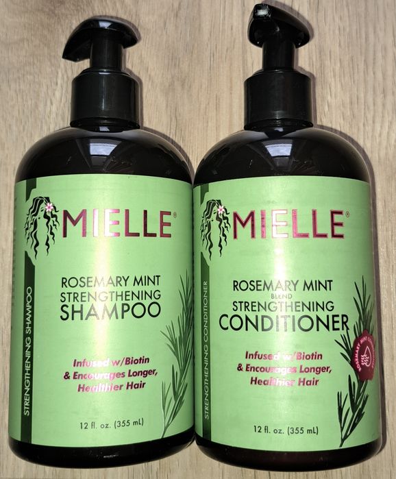 Mielle укрепващ шампоан и подсилващ балсам с розмарин и биотин