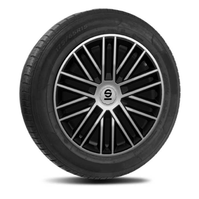 Тасове за джанти 15'' Sparco BERGAMO / SPC1585SVBK