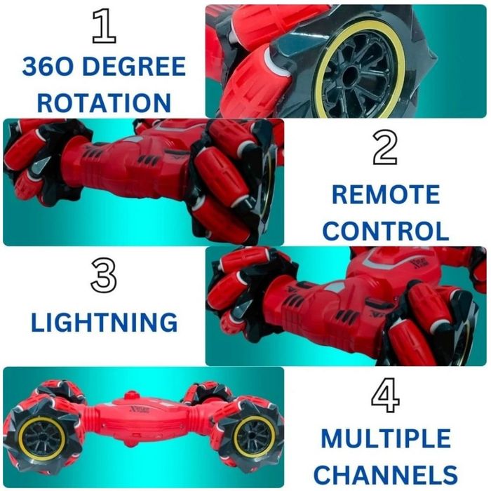 RC Кола за каскади 4WD с дрифт и завъртане на 360°