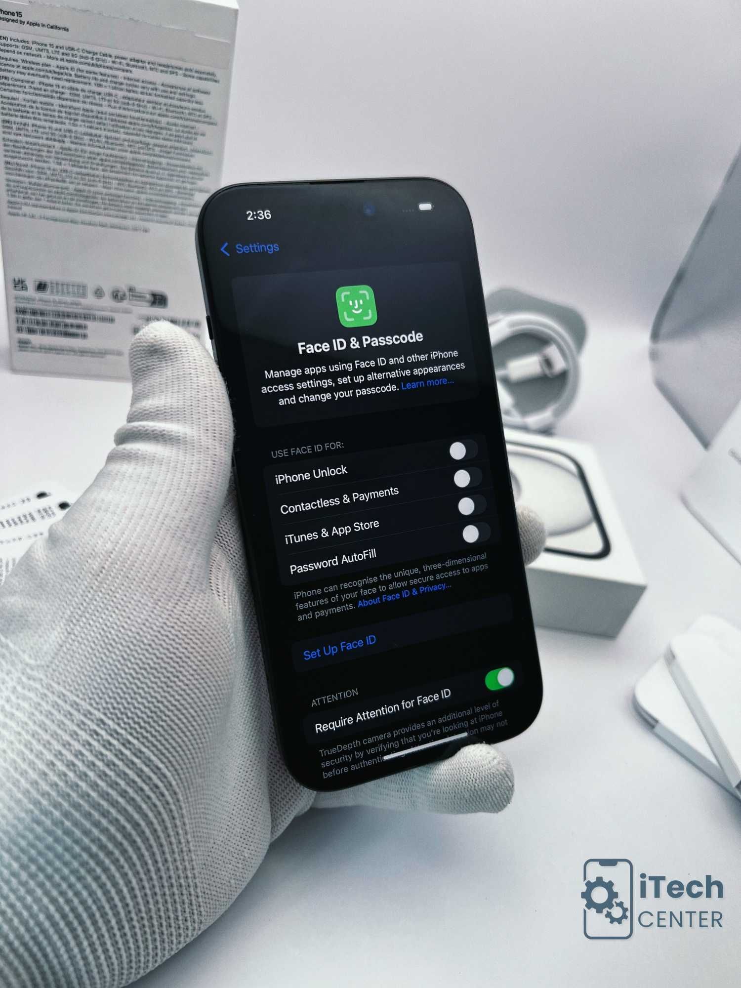 iPhone 15, 256GB, Black, 92% батерия, КАТО НОВ, ГАРАНЦИЯ!