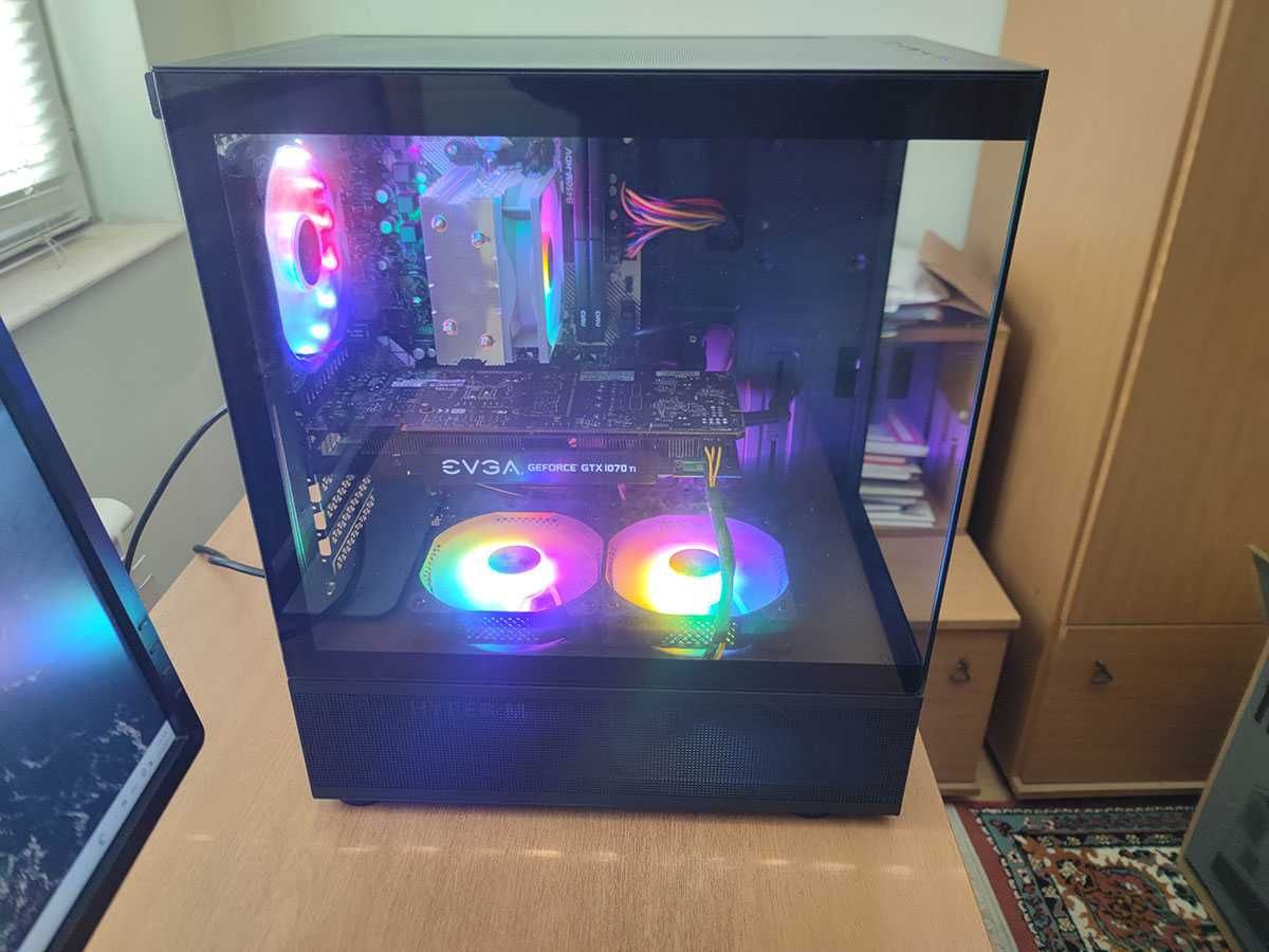 Геймърски компютър, Ryzen 3500X, 1070Ti, 32gb Ram, 960gb SSD, 700W