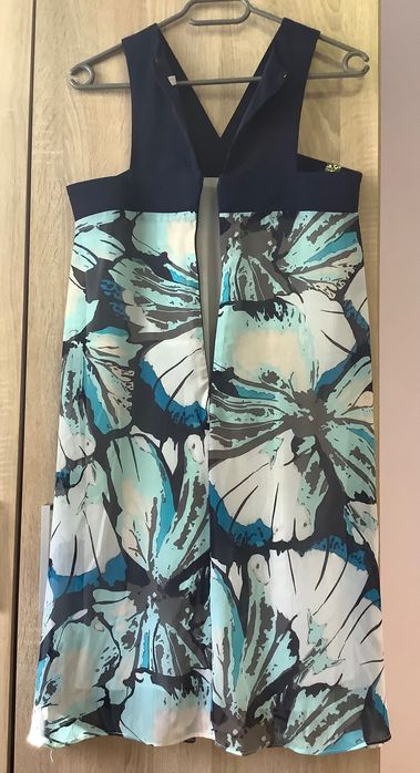 Vand rochie dama, New York & Co., design albastru floral, marime 32-34