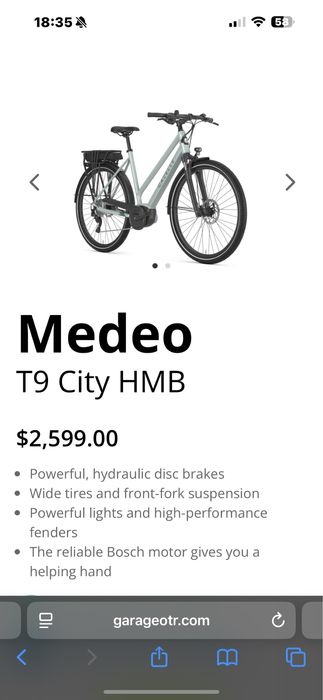 Gazelle Medeo T9 city HMB