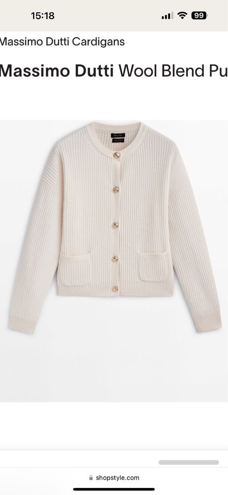 Massimo Dutti cashmere cardigan