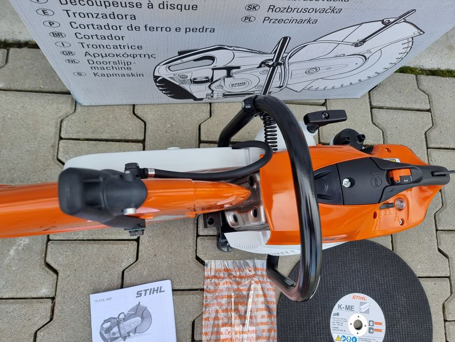 Drujbă  de taiat beton Stihl TS 420 Nou 2x discuri metal+ beton
TS 420