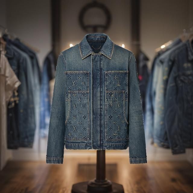 L-XXL Compleu de blug Louis Vuitton Carpenter Wotkwear Denim Monogram