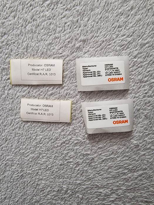 Set 2 becuri Osram H7-led 24V 16W pentru camioane