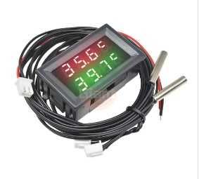 Панелен термометър -50 +110 гр с две сонди автомобил хладилник витрина