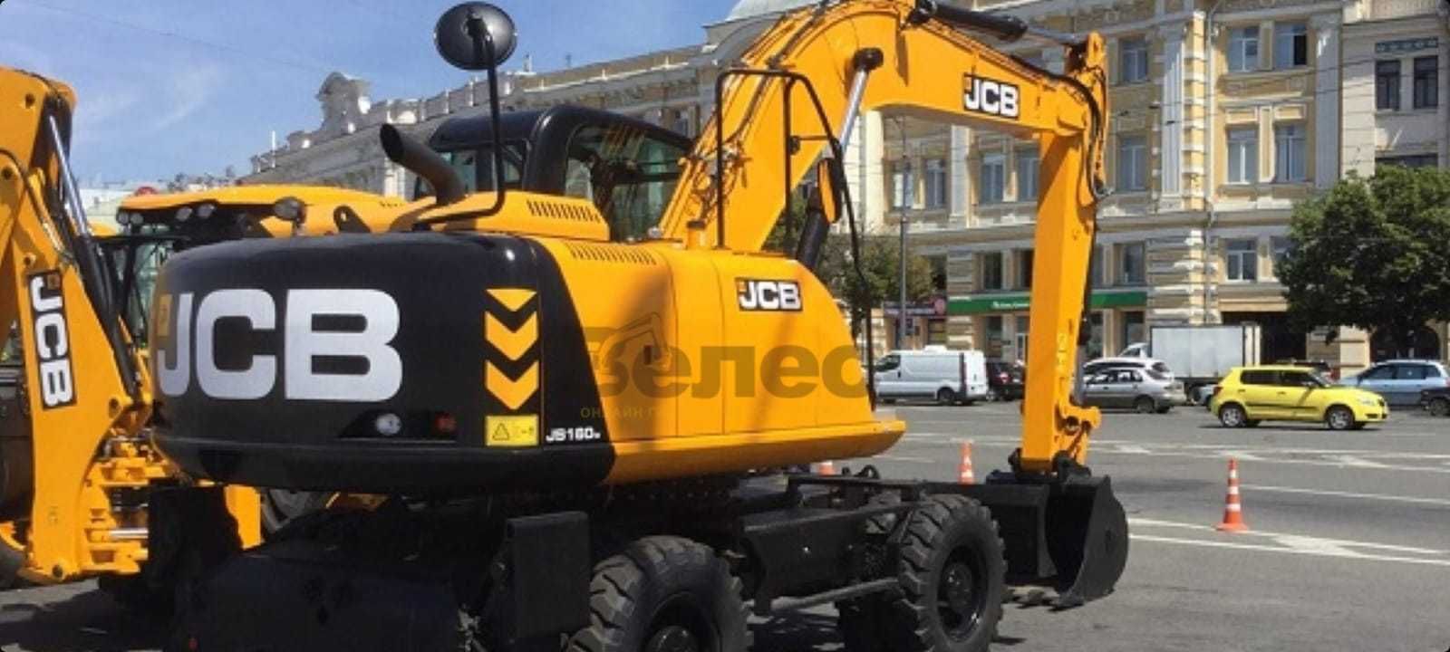 Аренда экскаватора колесника JCB 160