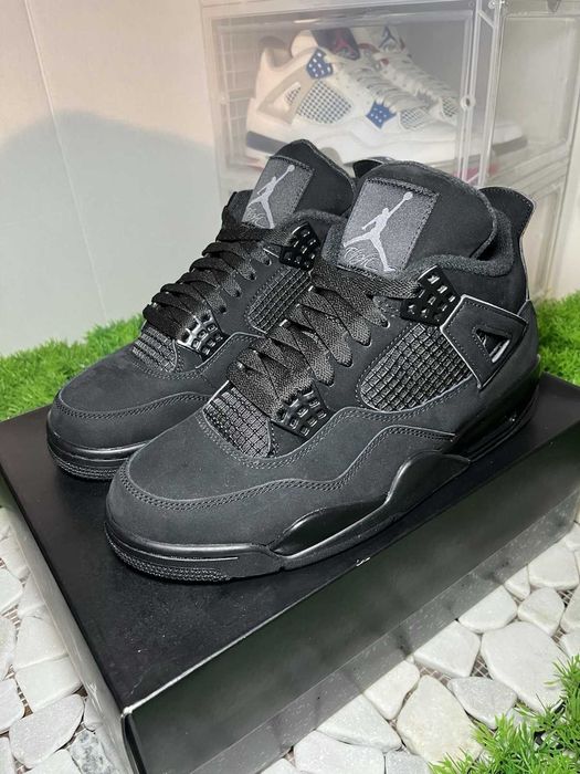#DISCOUNT# Jordan 4 Black Cat Unisex Premium Adidasi Nike