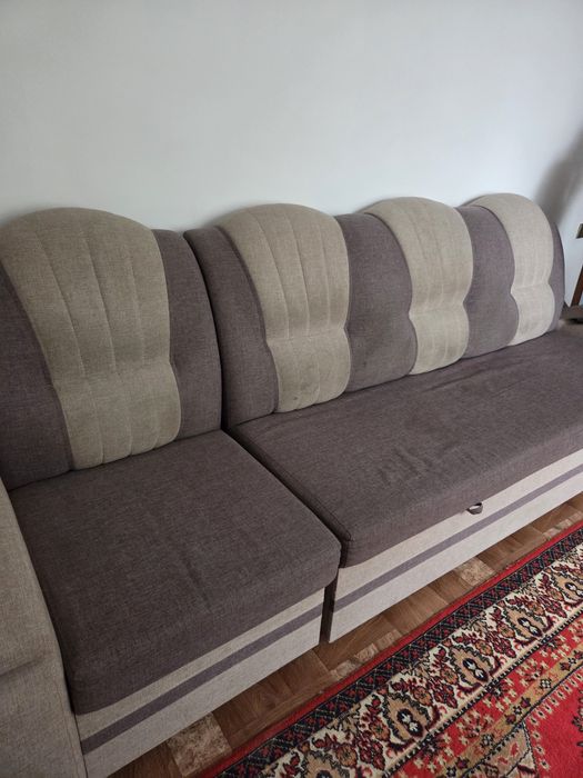 Мягкая мебель Диван двухместная раздвижная с креслом состояние хорошее
