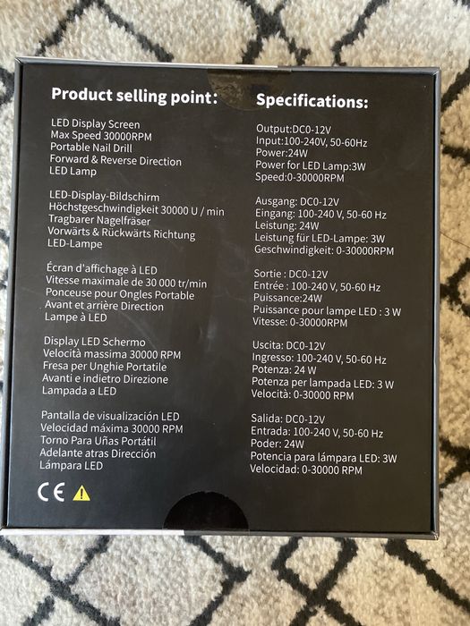 Pila electrica nail drill