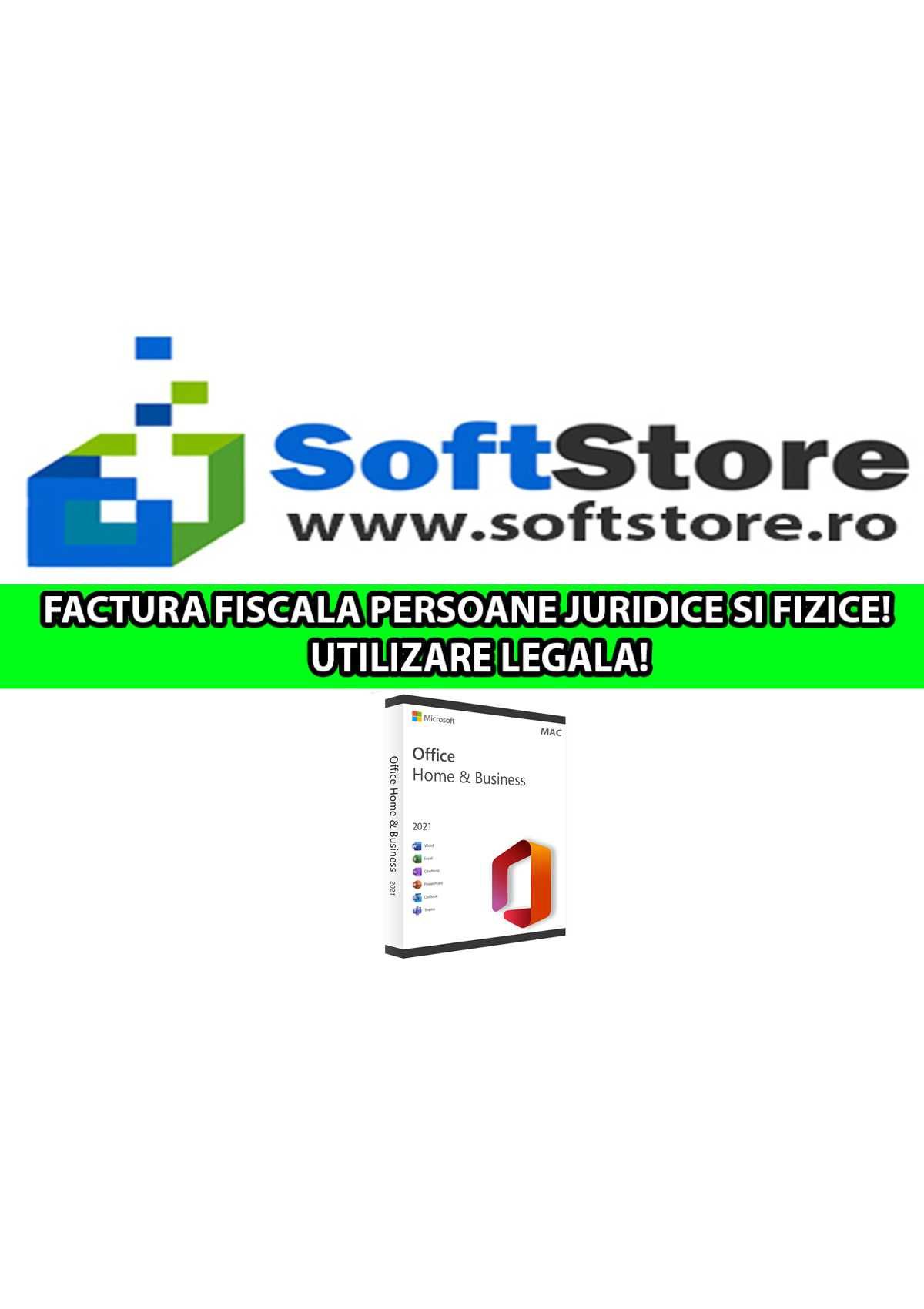 Licenta Office 2021 Home & Business (MAC) - FACTURA FIRME & PF, Legal!