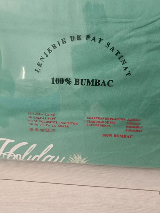 Lenjerie pt pat cu imprimeu