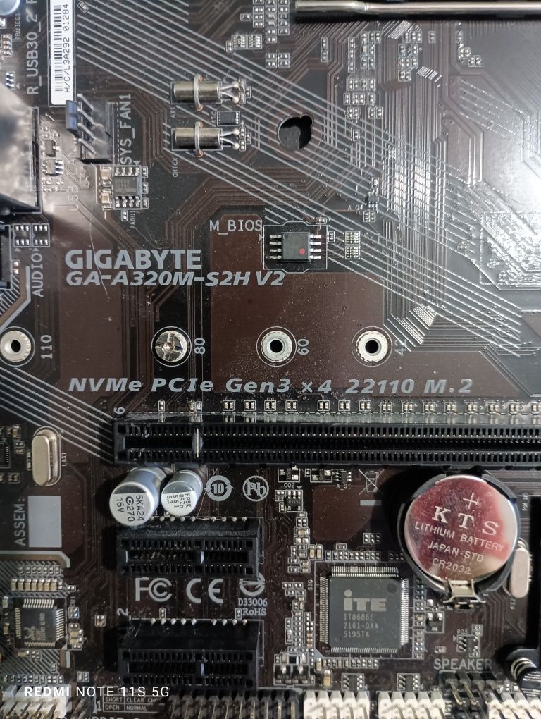 Дъно Gigabyte Ga-a320m-s2h v2