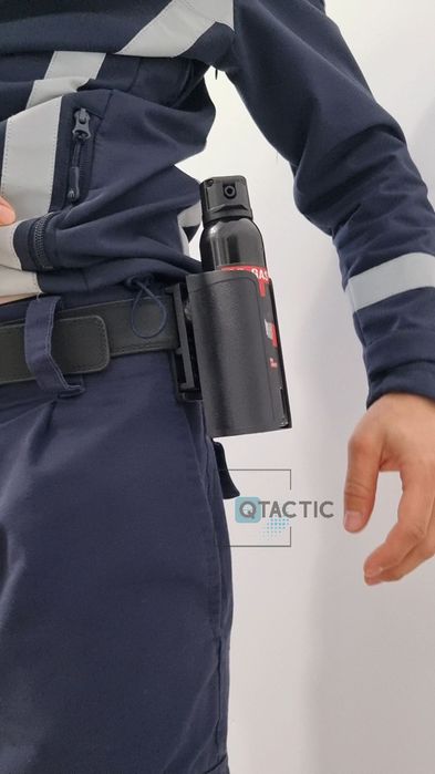 Port Spray iritant lacrimogen - prindere pe centură, rotire la 360 °