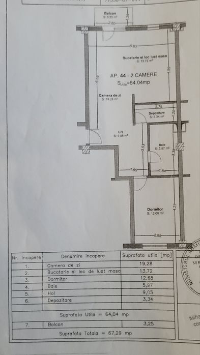 PF Apartament 2 camere - Floresti, Eroilor 378