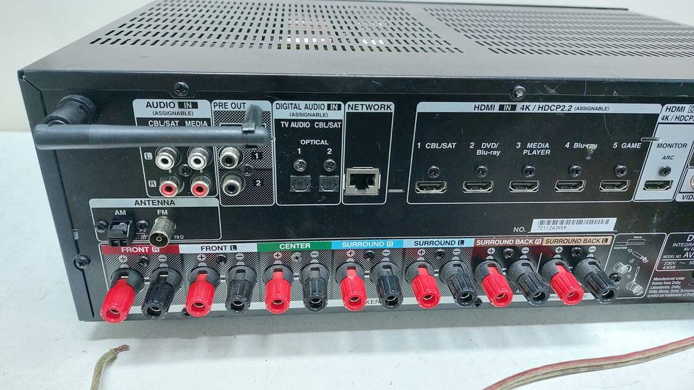 Denon AVR X 1300 7x 145W atmos 7.2 WiFi USB 4K UHD bluetooth flac dsd