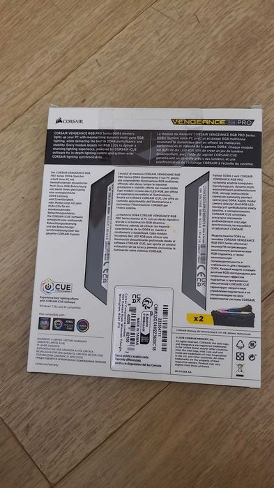 Memorie RAM Corsair Vengeance RGB PRO 32GB DDR4 3600MHz Dual  Kit