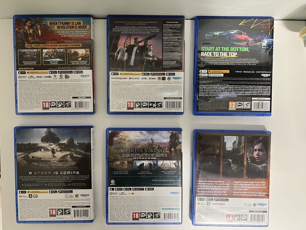 Продавам лот от PS4 и PS5 игри