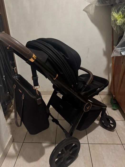 Carucior 3 in 1 Muuwo Quick SE2 + scoica Cybex Cloud + adaptoare