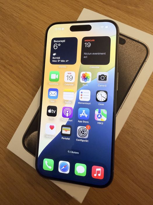 Iphone 15 pro la cutie impecabil