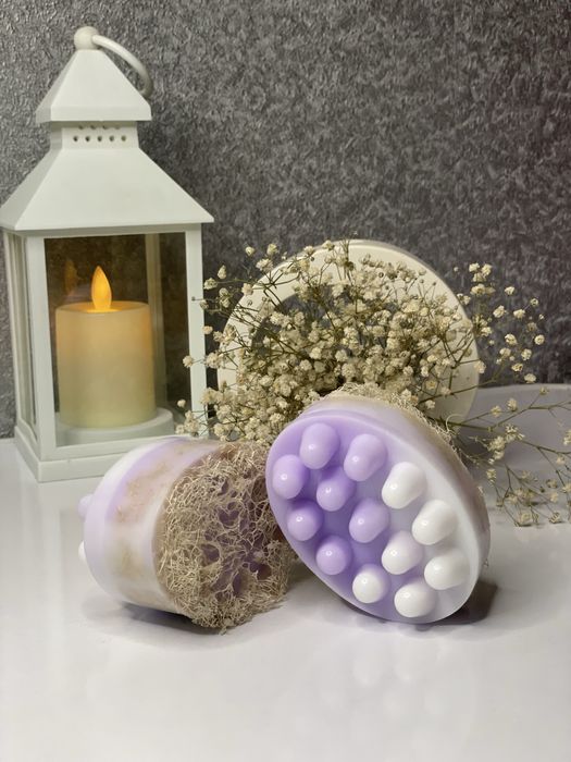 Мыло ручной работы с люфой