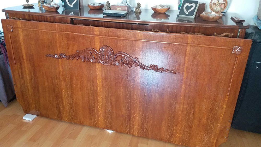 Tablie Pat Vintage/Model Baroc,din lemn de nuc, Ocazie