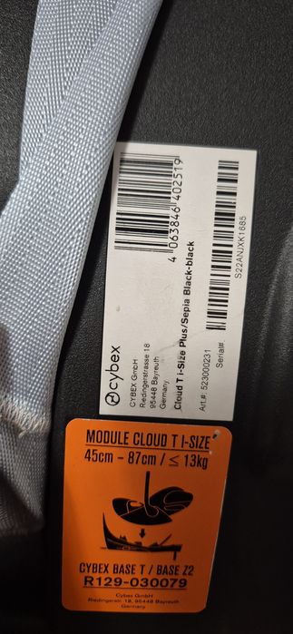 Scoica Cybex T i-size Sepia Black