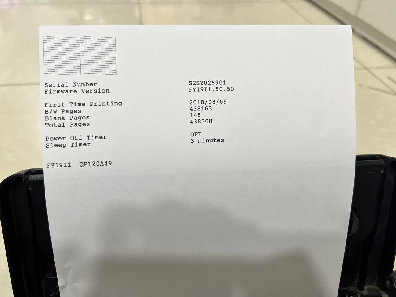 Epson m 105 printeri