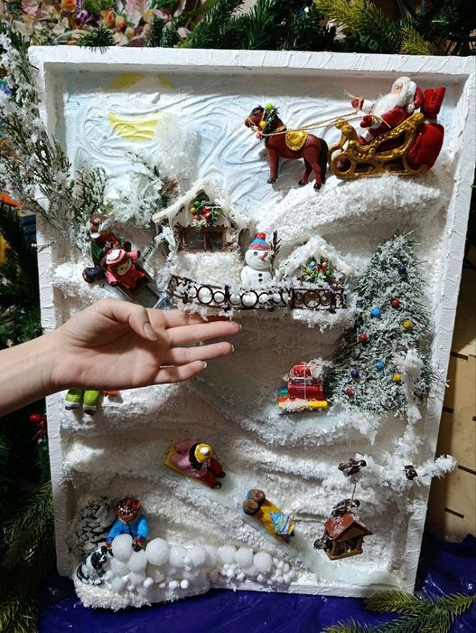 Зима. Панно. Картина в сад или школу. Есть свой канал.