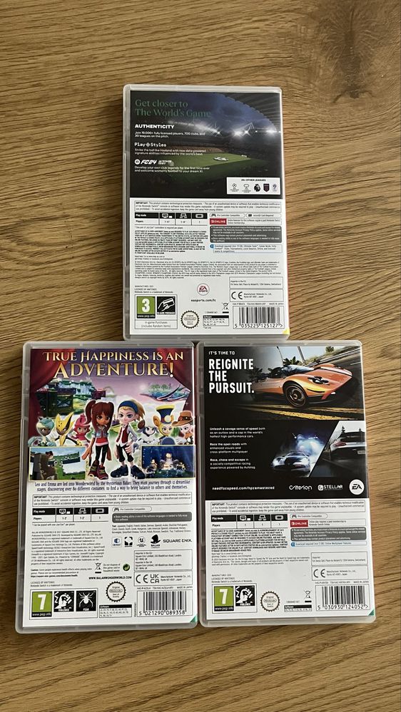 Три броя игри за nintendo switch