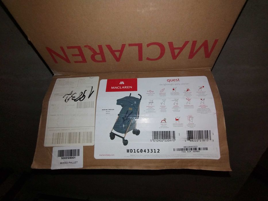 Количка тип чадър McLaren quest Denim в отлично състояние + аксесоари