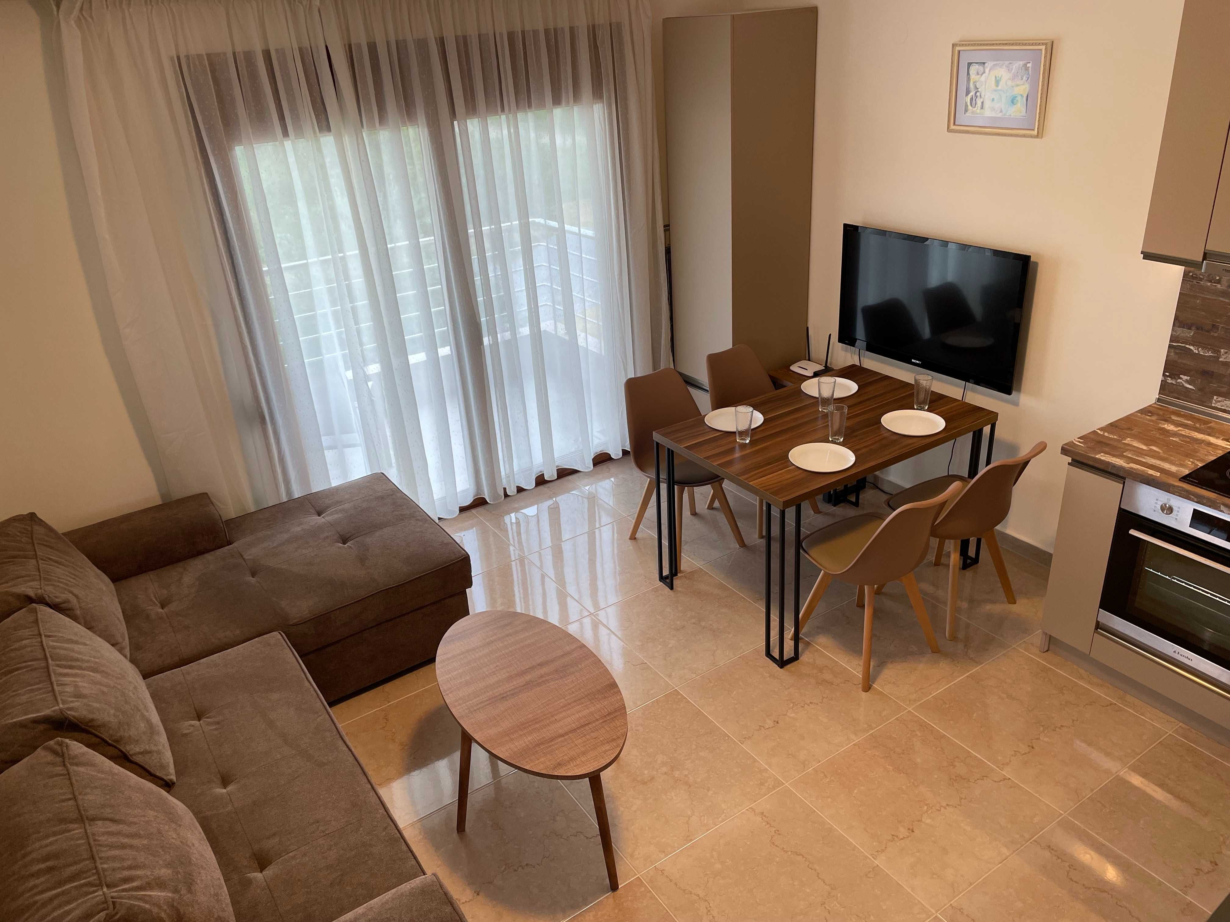 Двустаен нов апартамент в Паралия Офриниу, Гърция