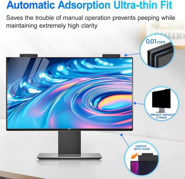 GUDTEKE Магнитен екран за поверителност за монитор 24 инча 16:9