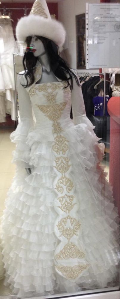 Свадебное платье, кыз узатуга койлек, 42-48