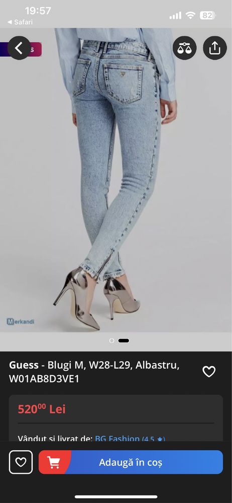 Blugi dama skinny Guess originali