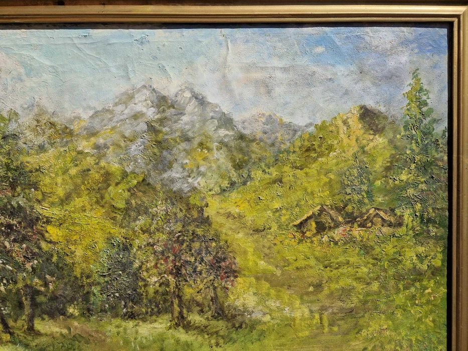 Tablou vechi 1935 , autor roman  108 x 76 cm