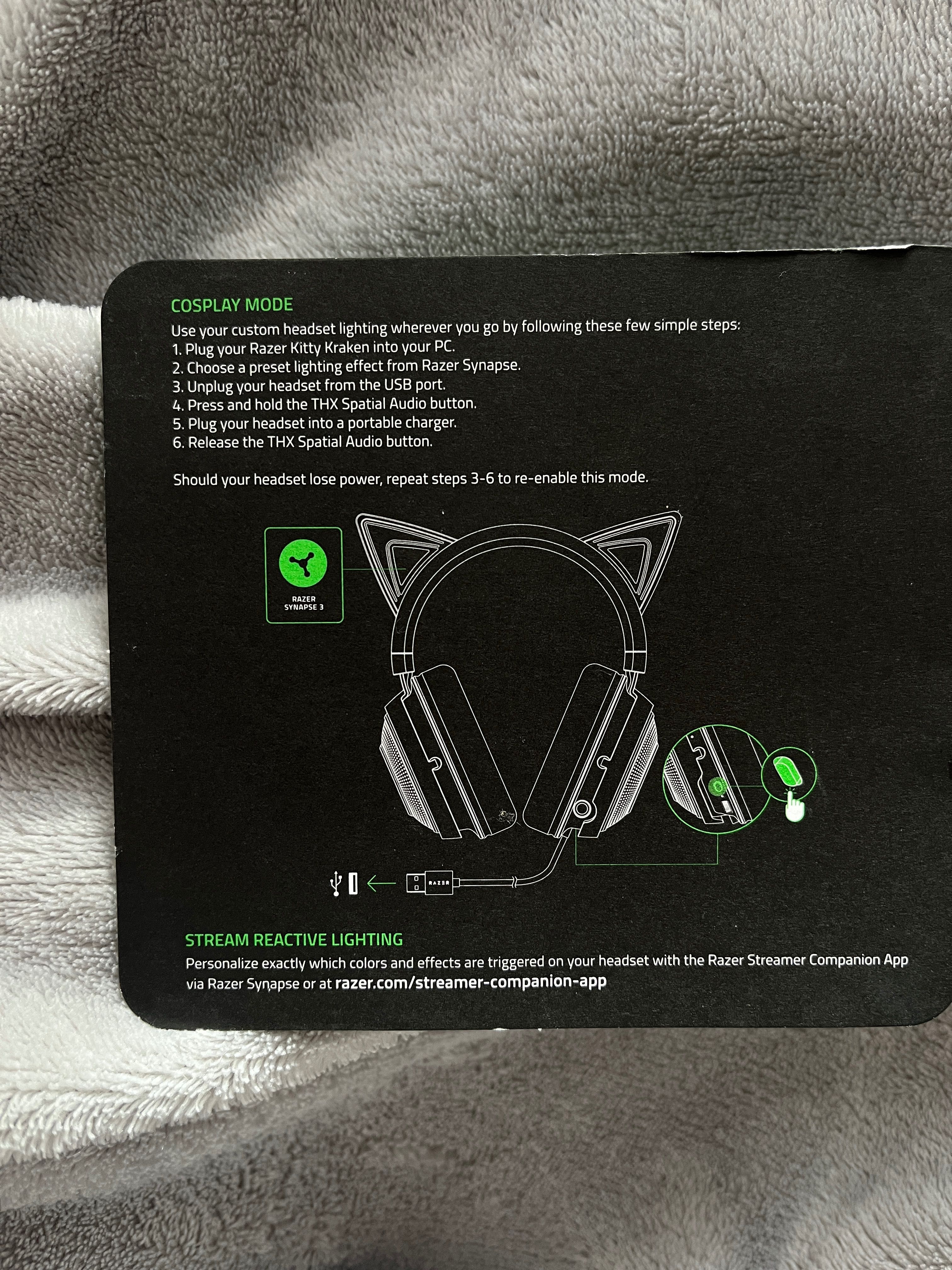 Слушалки Razer Kraken Kitty Edition Gaming Headset (черни)
