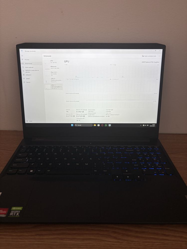 Leptop Gaming Lenovo Idea Pad 3 15ACH6 AMD Ryzen7 5800H RTX 3050 32gb