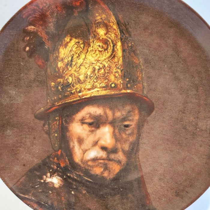 Колекционерска порцеланова чиния „Mann mit Goldhelm“ – Рембрандт
