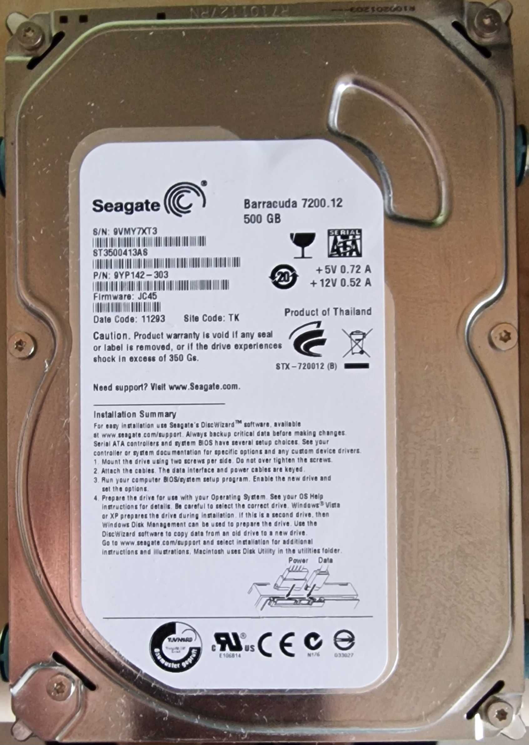 Hard disk SATA 2x500GB