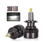 Лед крушки за фарове – Turbo Led H7 Canbus 360° ВИСОК клас CANBUS,/80W