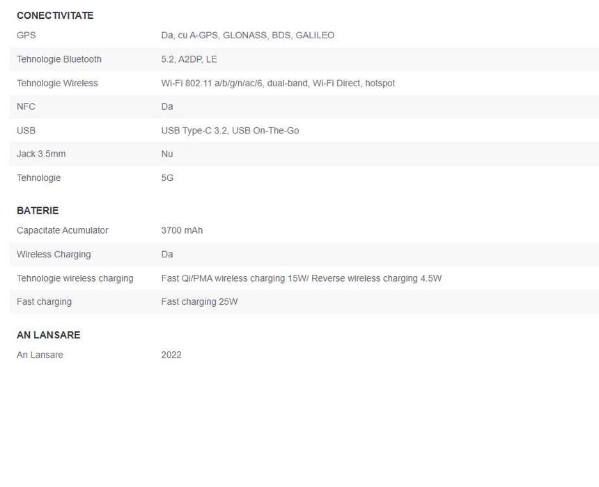 Samsung Galaxy S22 5G Telefon Mobil Dual SIM 8GB RAM 128 GB Green