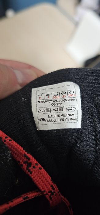 Bocanci copii The North Face mărimea 33,5