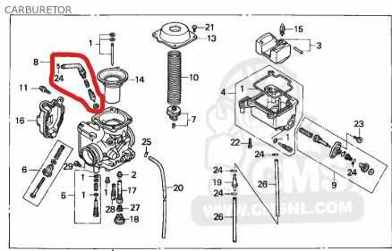 Ремонтен комплект за смукач за АТВ Honda TRX300,TRX350,TRX400,TRX450